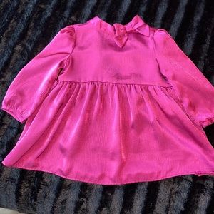 Pink toddler satin dress from Janie and Jack